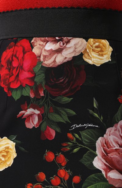Юбка из вискозы DOLCE & GABBANA черного цвета по цене 109500 руб., арт. F4A1FT/FSRL5, фото 5 Юбка из вискозы DOLCE & GABBANA, арт. F4A1FT/FSRL5, фото 5