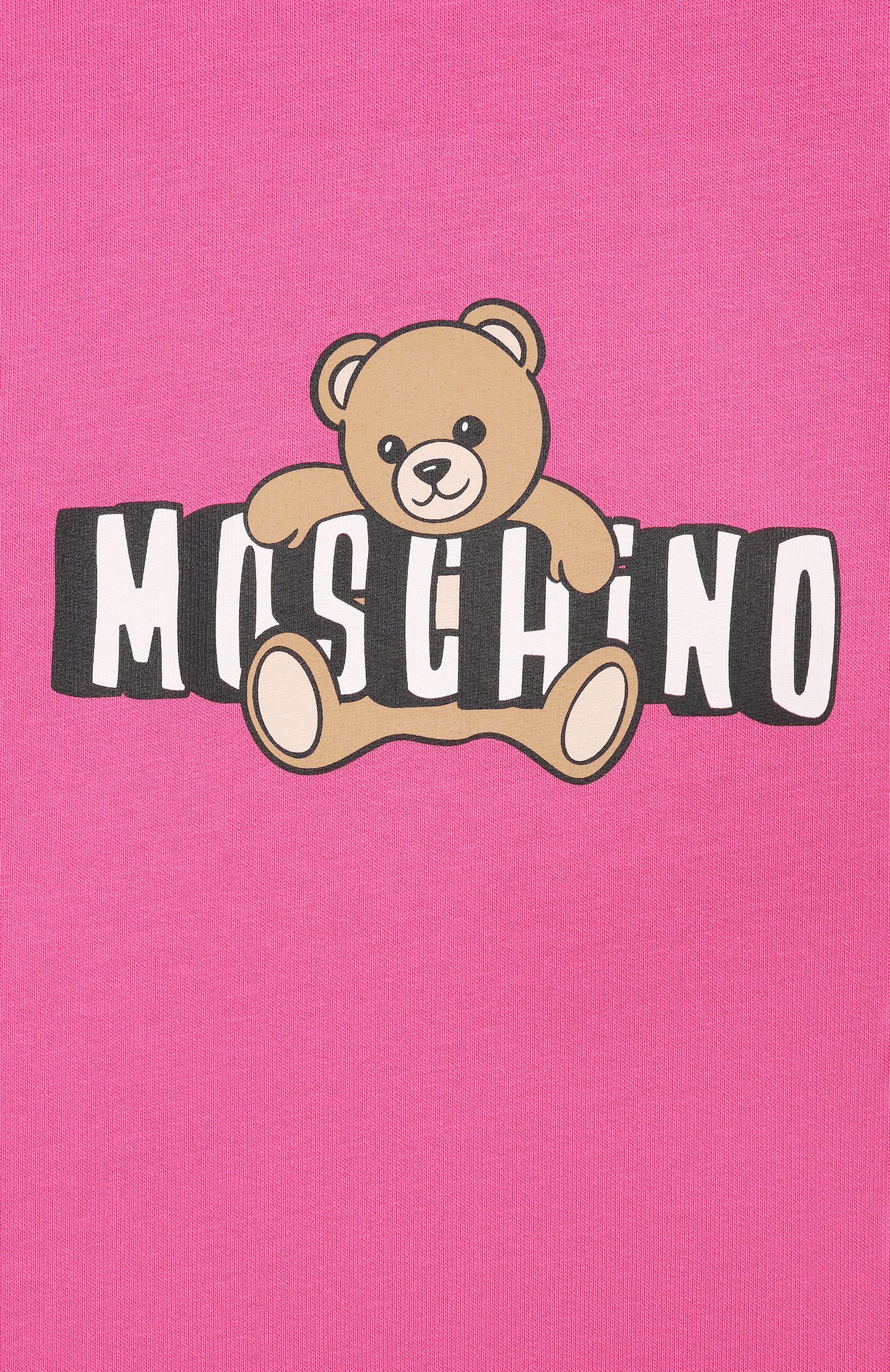 Хлопковое платье MOSCHINO фуксия цвета по цене 11750 руб., арт. HDV0HL/LCA19, фото 3 Хлопковое платье MOSCHINO, арт. HDV0HL/LCA19, фото 3