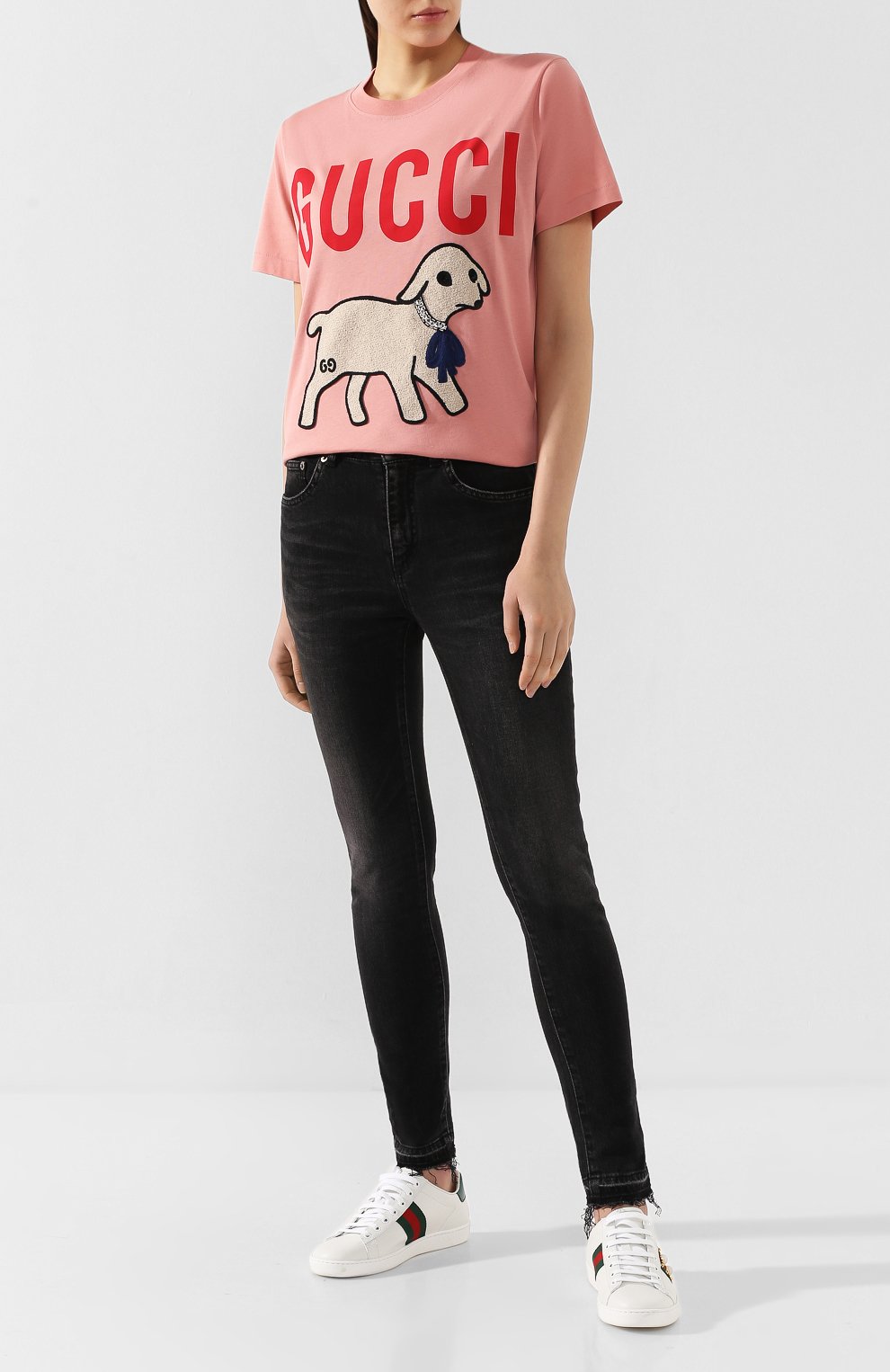 Хлопковая футболка GUCCI, арт. 580762/XJBSX, фото 2