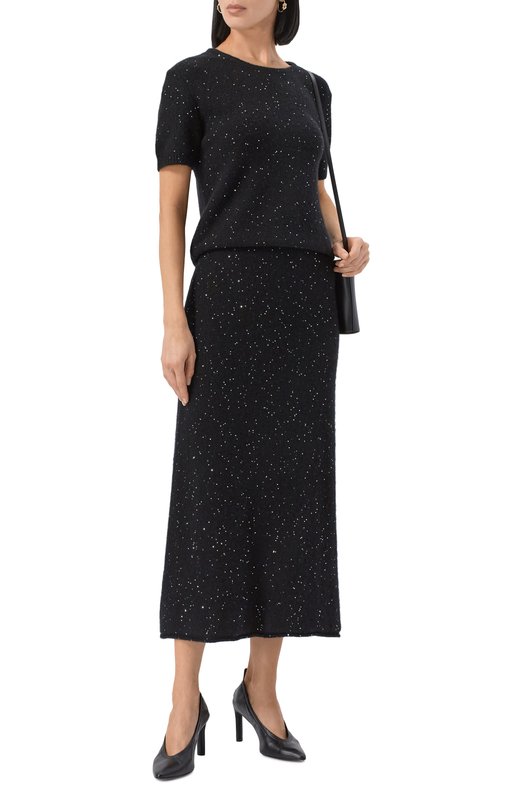 Пуловер из кашемира и хлопка Addicted AD2504 Чёрный  AD2504 Фото 2