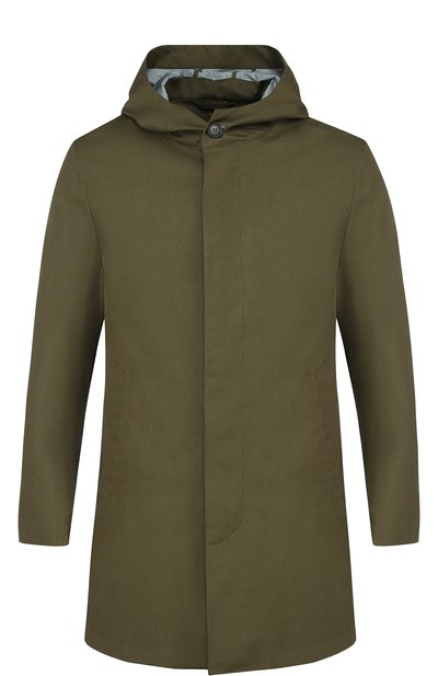 Шерстяной плащ на молнии с капюшоном MACKINTOSH, арт. GENTS GM-007B/SH/E502, фото 1