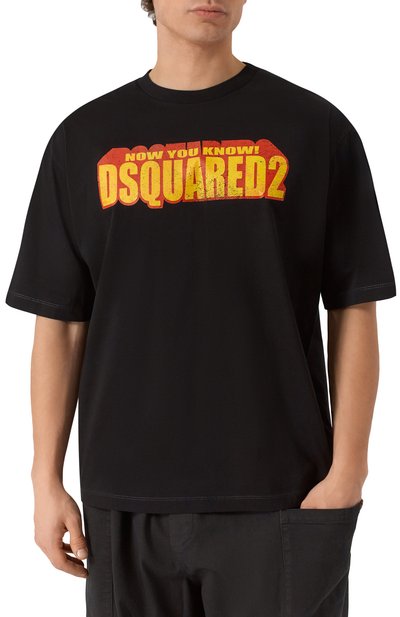 Хлопковая футболка DSQUARED2, арт. S71GD1553/S23009, фото 3