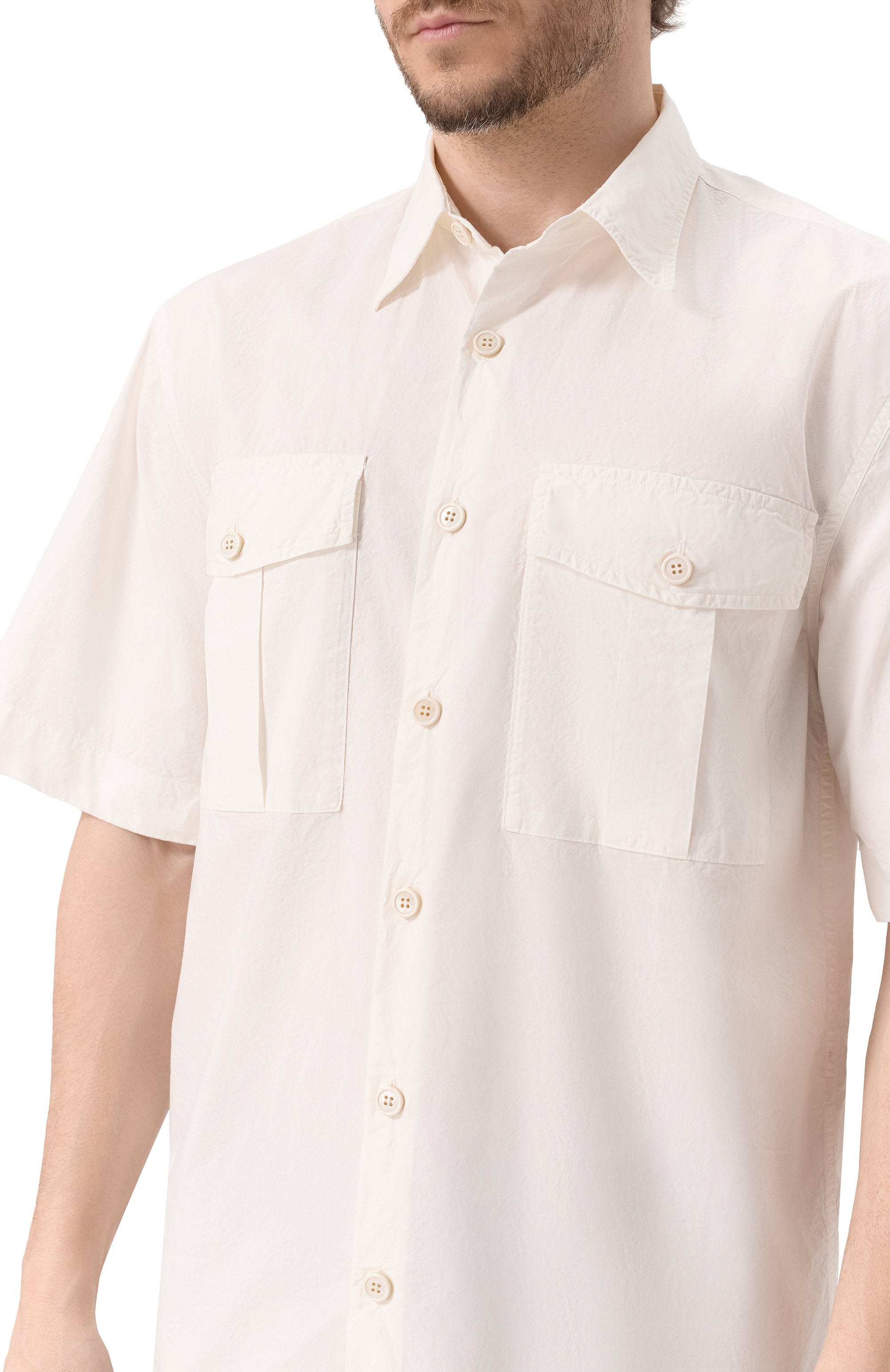 Хлопковая рубашка DRIES VAN NOTEN, арт. 251-020707-1148, фото 5