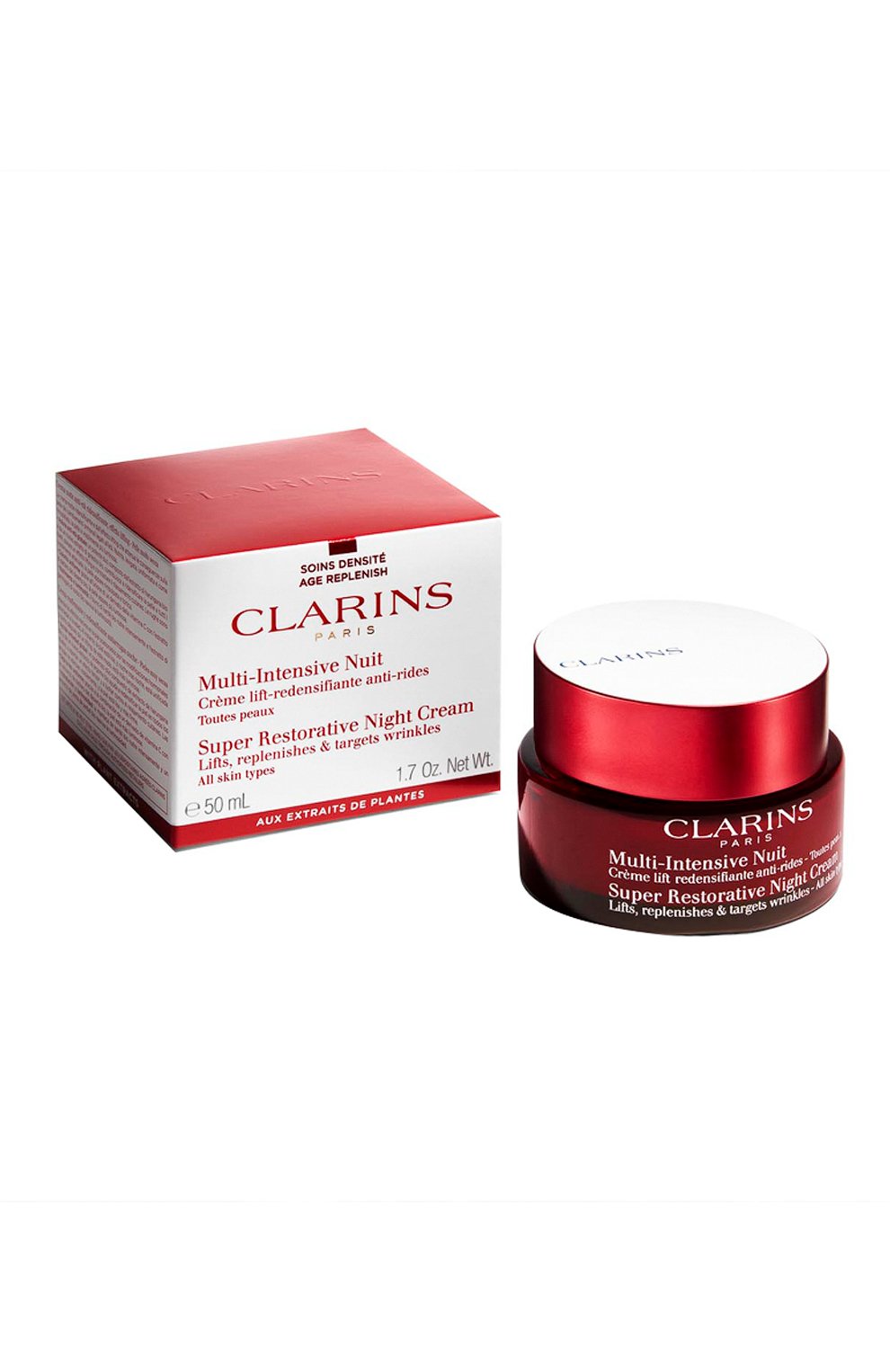 Восстанавливающий ночной крем с эффектом лифтинга для любого типа кожи multi-intensive (50ml) CLARINS, арт. 80088226, фото 4
