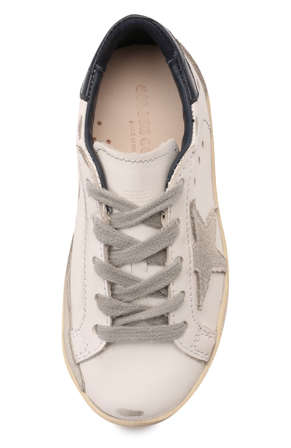 Кожаные кеды GOLDEN GOOSE DELUXE BRAND, арт. GYF00102.F000414, фото 4