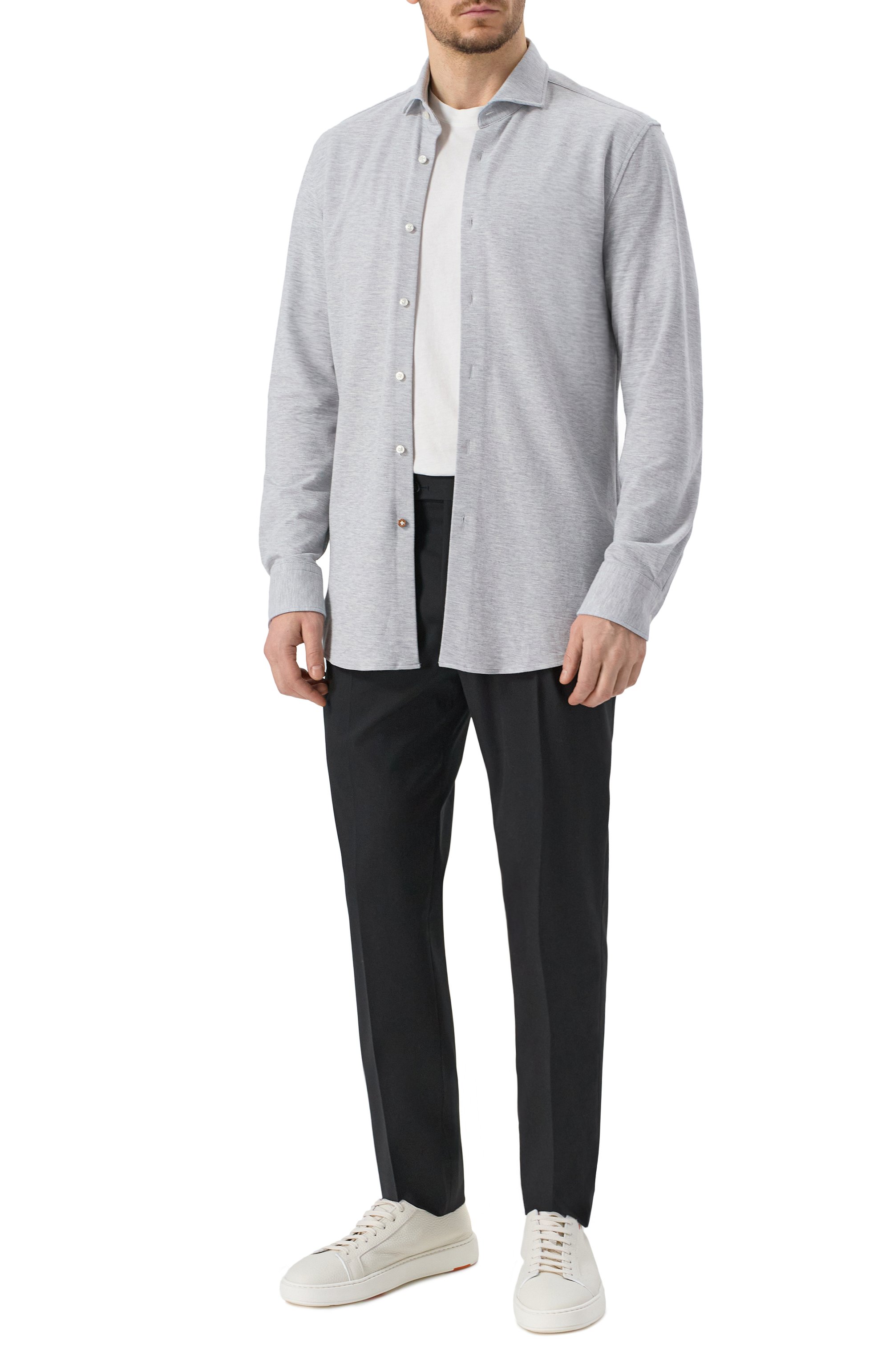 Хлопковая рубашка BOSS, арт. 50527675, фото 2