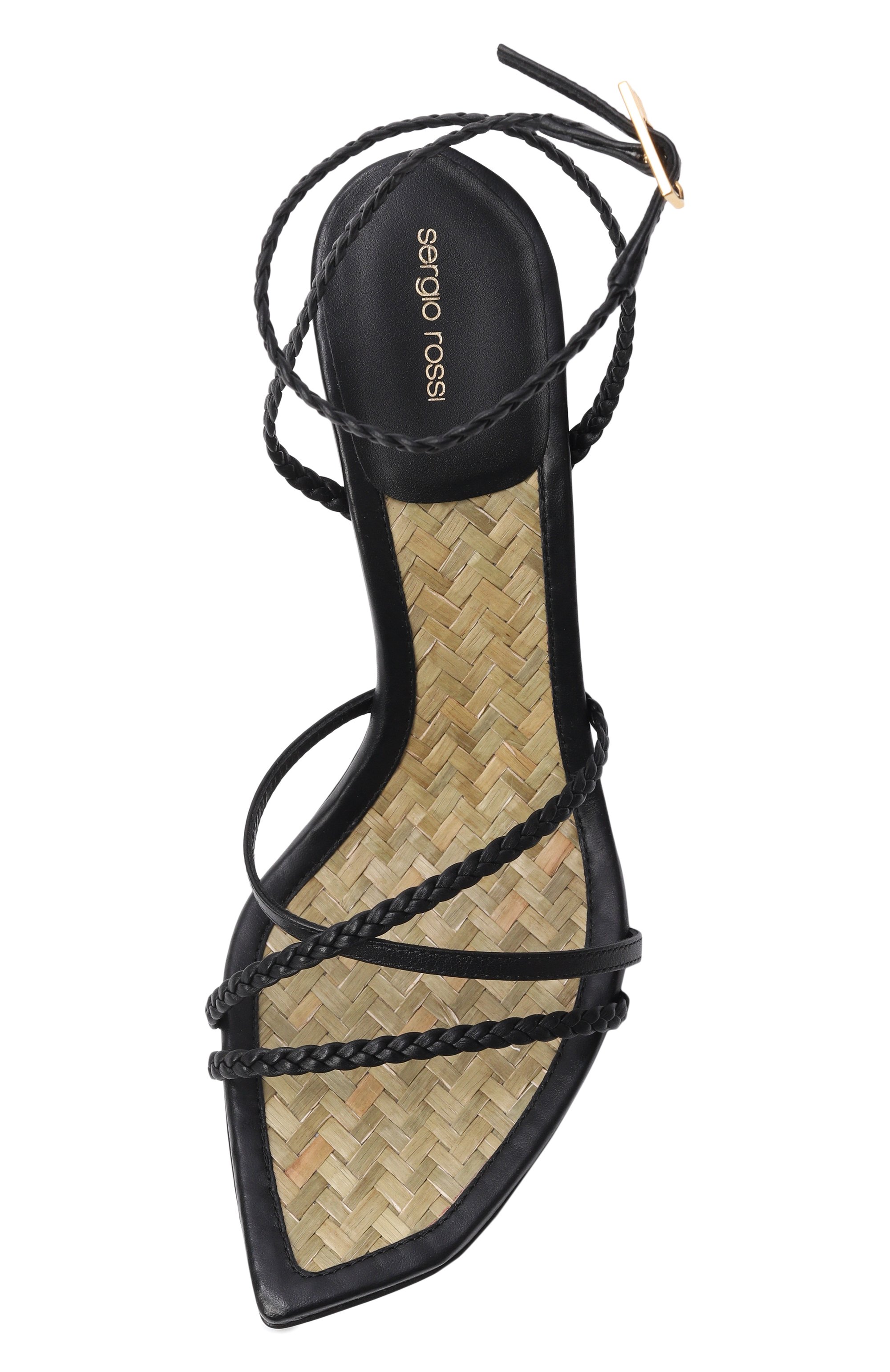 Кожаные босоножки braid SERGIO ROSSI, арт. B14691/MFL431, фото 6