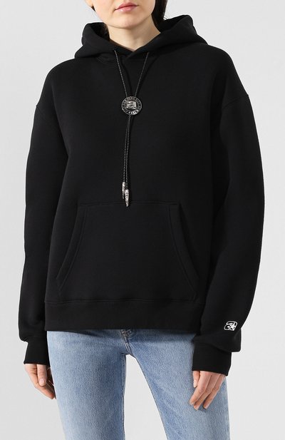 Хлопковый пуловер ALEXANDER WANG черного цвета по цене 57450 руб., арт. 1W491210X7, фото 3 Хлопковый пуловер ALEXANDER WANG, арт. 1W491210X7, фото 3