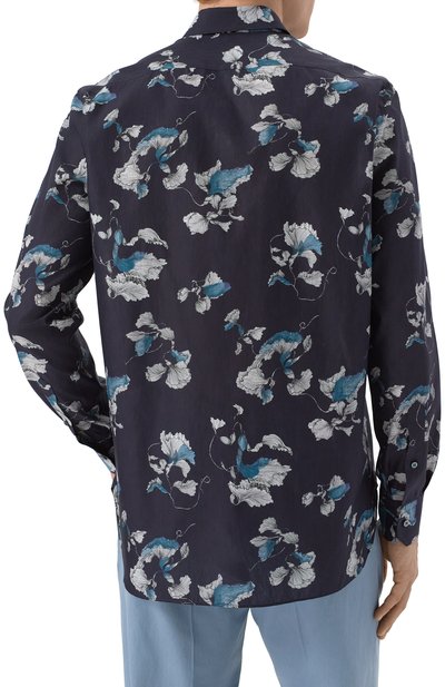 Рубашка изо льна и хлопка ZILLI, арт. SP0I01M085024002F, фото 4