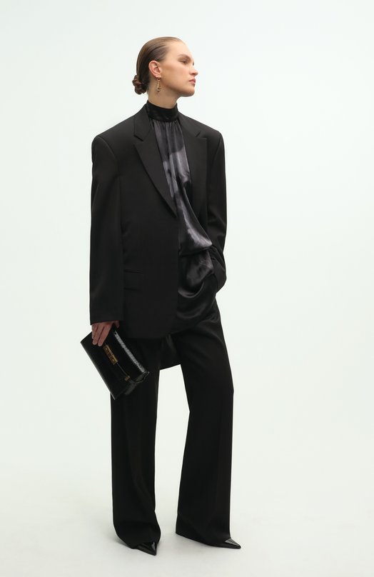 Шерстяной жакет Balenciaga 838848/TJT35 Чёрный  838848/TJT35 Фото 6