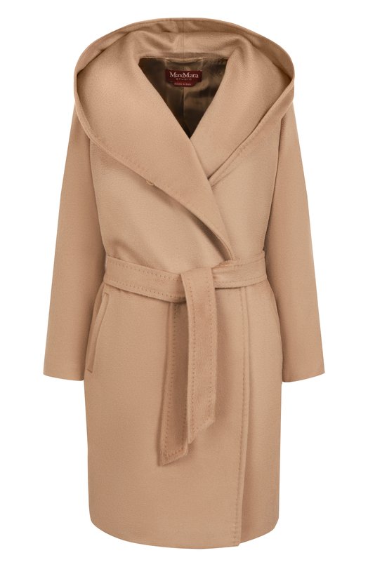 Шерстяное пальто Max Mara Studio NEWMANG Бежевый NEWMANG