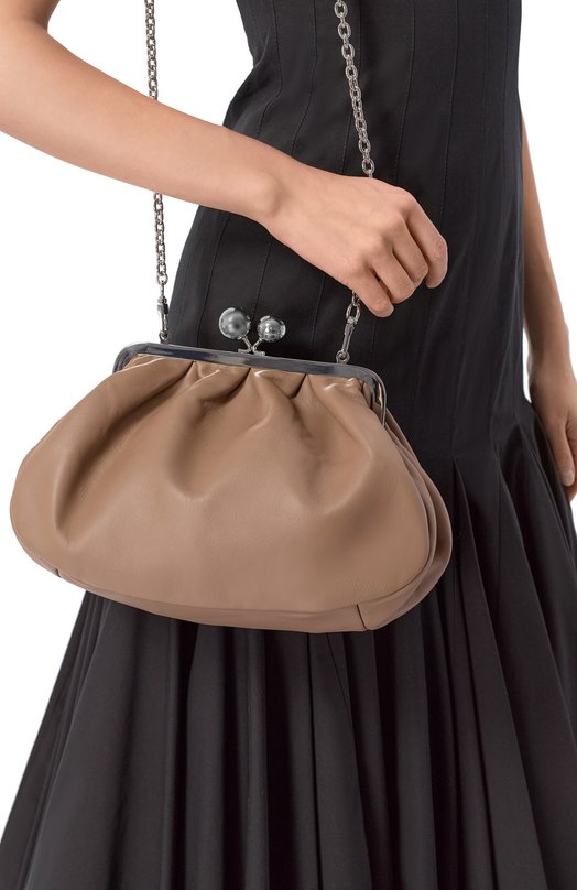 Сумка Cubico Pasticcino medium Weekend Max Mara CUBIC0 Коричневый  CUBIC0 Фото 8