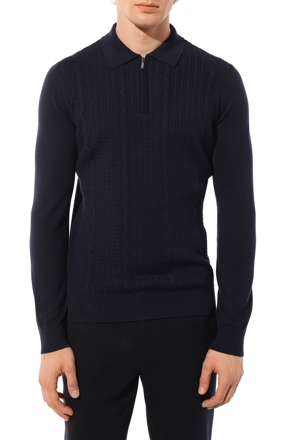 Поло из шерсти и шелка ZILLI, арт. KZP001M0230VBS000, фото 3