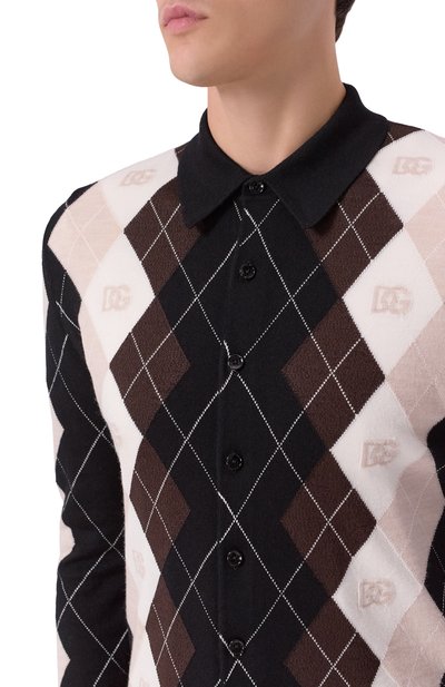 Кардиган из шерсти и шелка DOLCE & GABBANA, арт. GXVD8T/JGMAH, фото 5