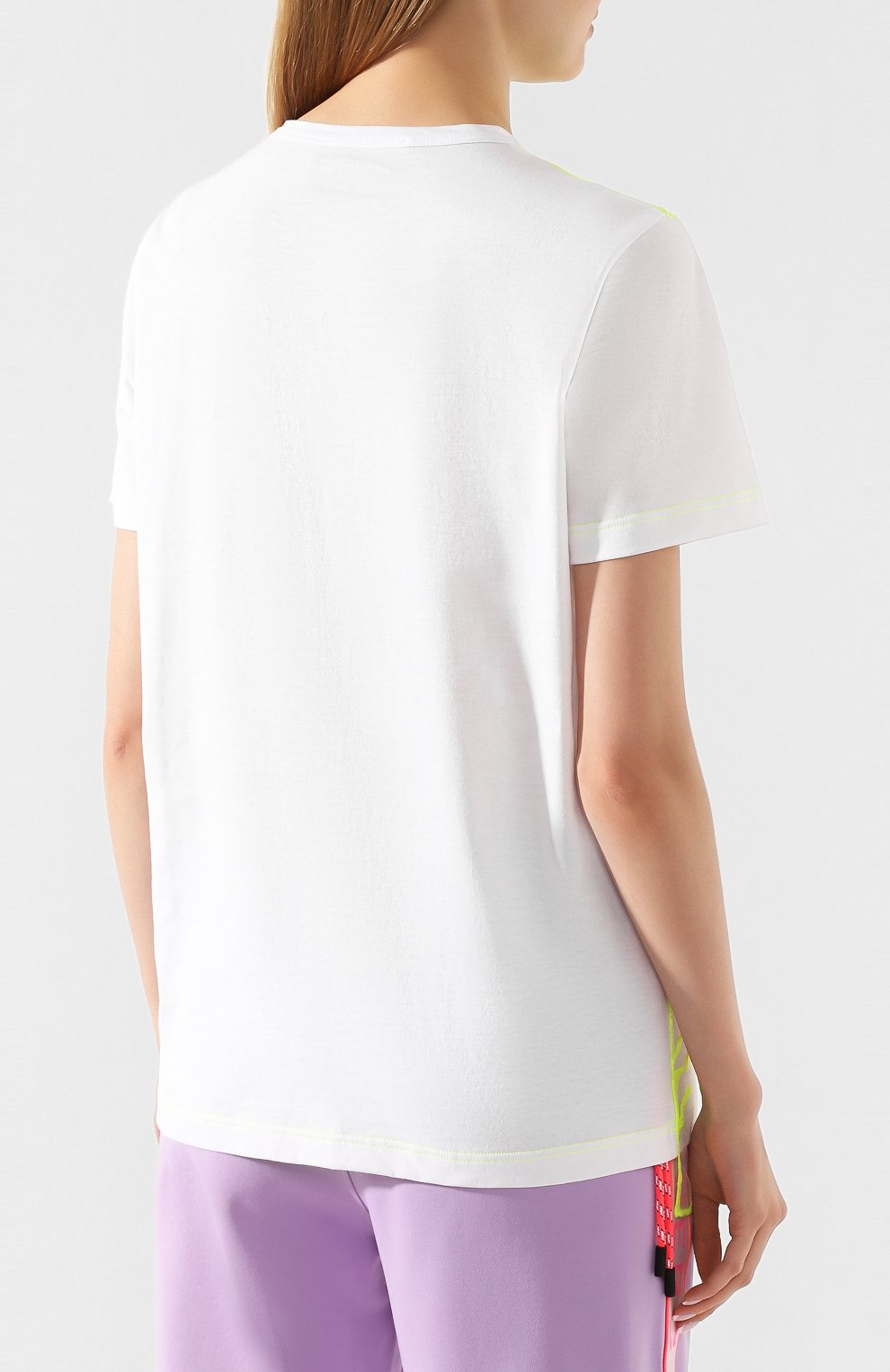 Хлопковая футболка ICEBERG белого цвета по цене 42550 руб., арт. 20E I2S0/F021/4157, фото 4 Хлопковая футболка ICEBERG, арт. 20E I2S0/F021/4157, фото 4