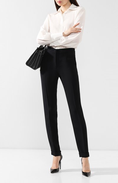 Брюки из смеси вискозы и шелка GIORGIO ARMANI, арт. 9WHPP07Z/T008A, фото 2