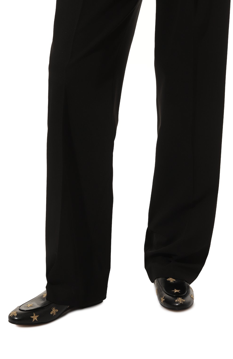 Кожаные сабо princetown GUCCI, арт. 505268 D3V00, фото 3