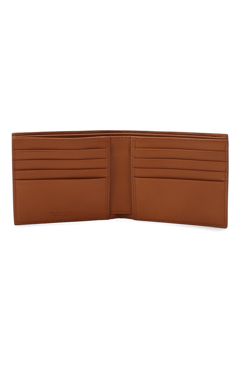 Кожаное портмоне BOTTEGA VENETA коричневого цвета по цене 59450 руб., арт. 113993/V4651, фото 3 Кожаное портмоне BOTTEGA VENETA, арт. 113993/V4651, фото 3