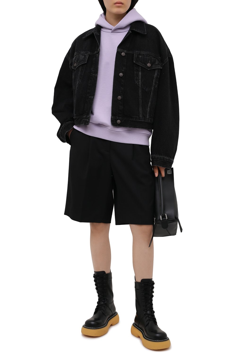 Джинсовая куртка ACNE STUDIOS черного цвета по цене 32500 руб., арт. A90302, фото 2 Джинсовая куртка ACNE STUDIOS, арт. A90302, фото 2