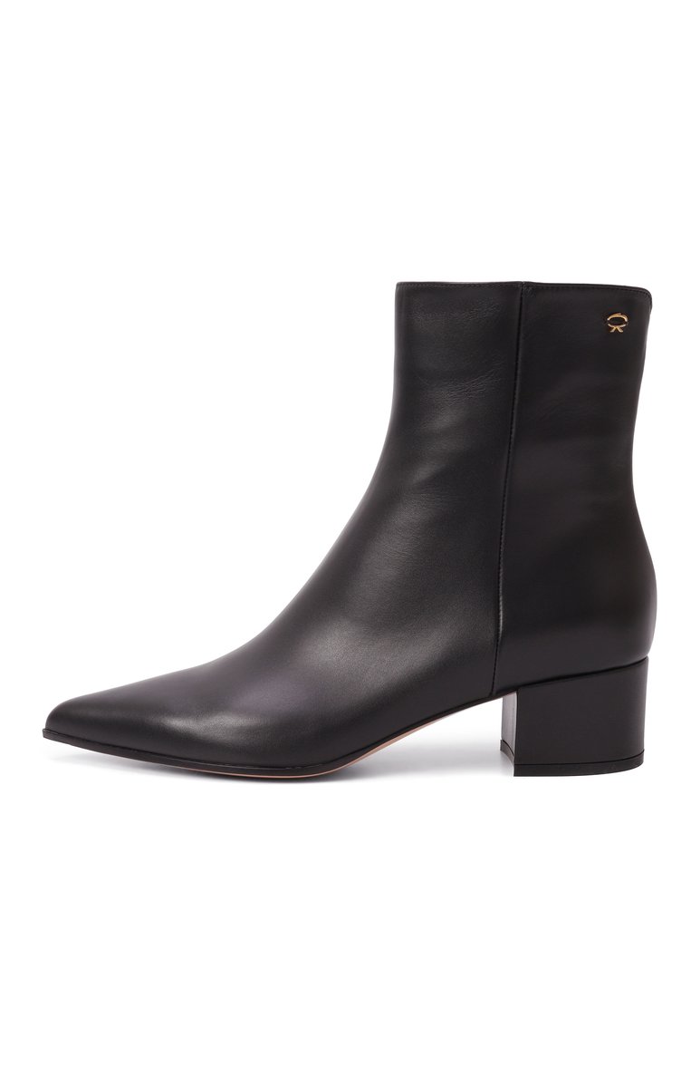 Женские кожаные ботильоны lyell 45 GIANVITO ROSSI черного цвета, арт. G73161.45RIC.VGINER0 | Фото 4 (Материал внутренний: Натуральная кожа; Подошва: Плоская; Каблук высота: Низкий; Материал внешний: Натуральная кожа; Материал утеплителя: Без утеплителя; Каблук тип: Устойчивый)