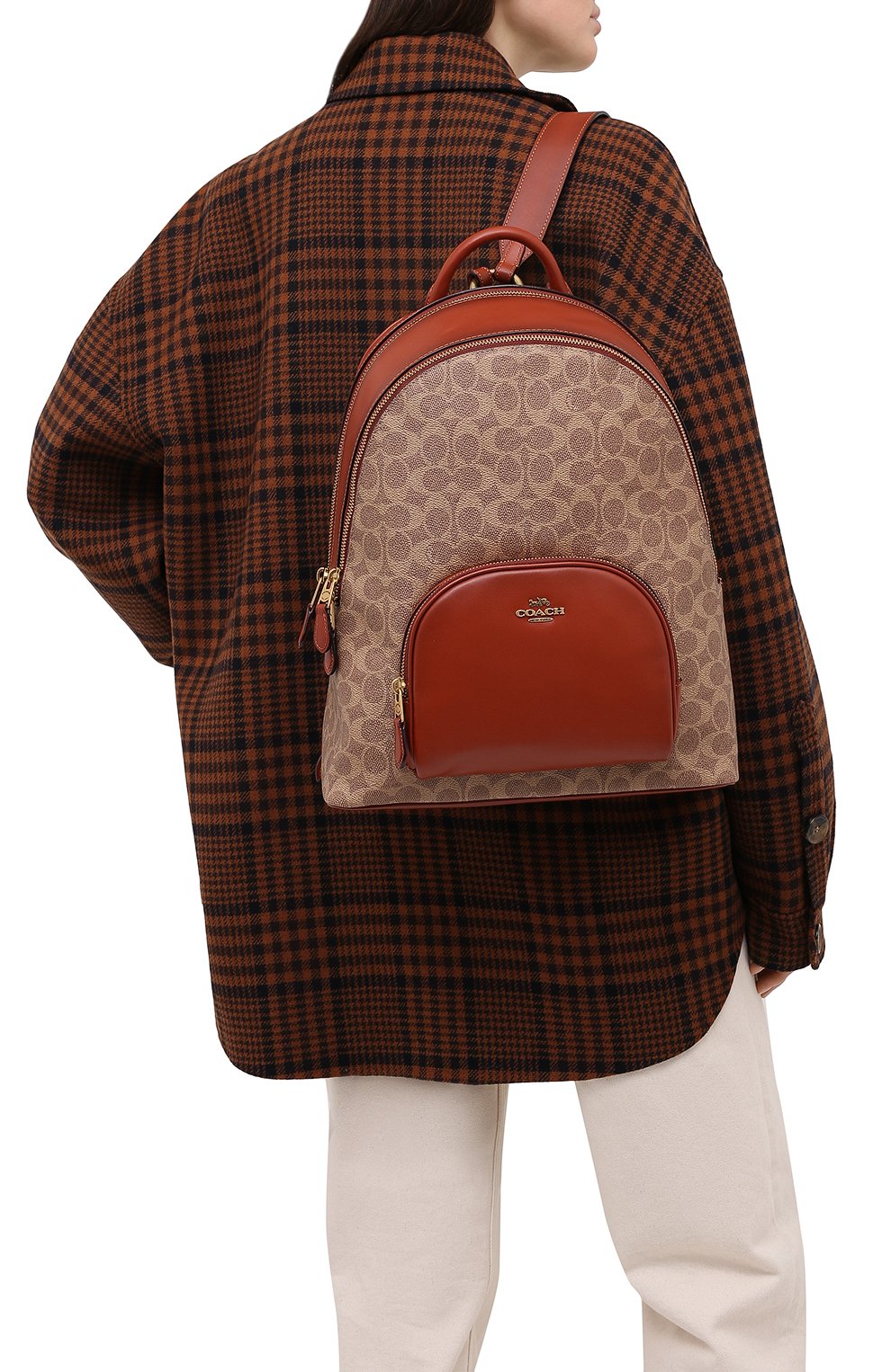 Рюкзак carrie COACH коричневого цвета по цене 54550 руб., арт. 1028, фото 2 Рюкзак carrie COACH, арт. 1028, фото 2