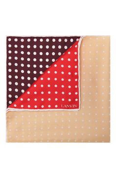 Мужской шелковый платок LANVIN красного цвета, арт. 3806/HANDKERCHIEF | Фото 1 (Материал: Шелк, Текстиль; Нос: Не проставлено)