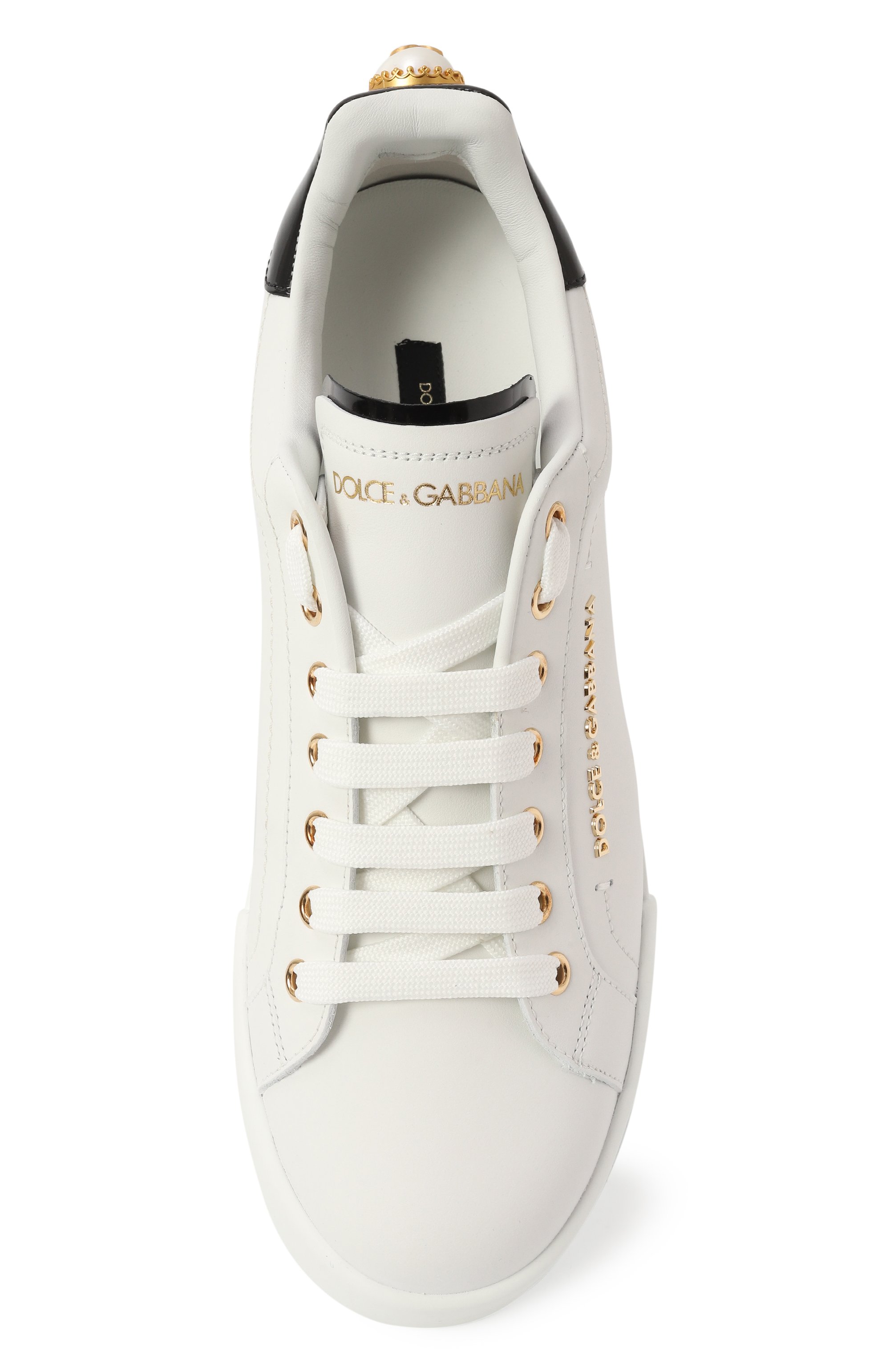 Кожаные кеды portofino DOLCE & GABBANA, арт. CK1602/AH506, фото 6