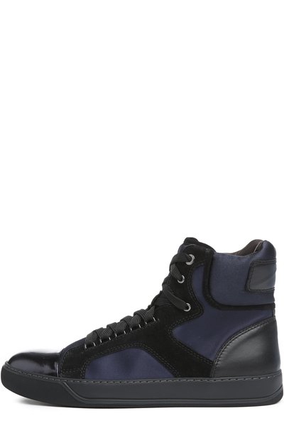 Высокие кеды с кожаной отделкой LANVIN, арт. FM-SKVBHT-RAS0-P15, фото 1