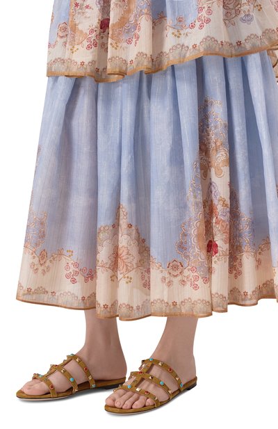 Замшевые шлепанцы rockstud VALENTINO, арт. 8W2S0C49/JTI, фото 2