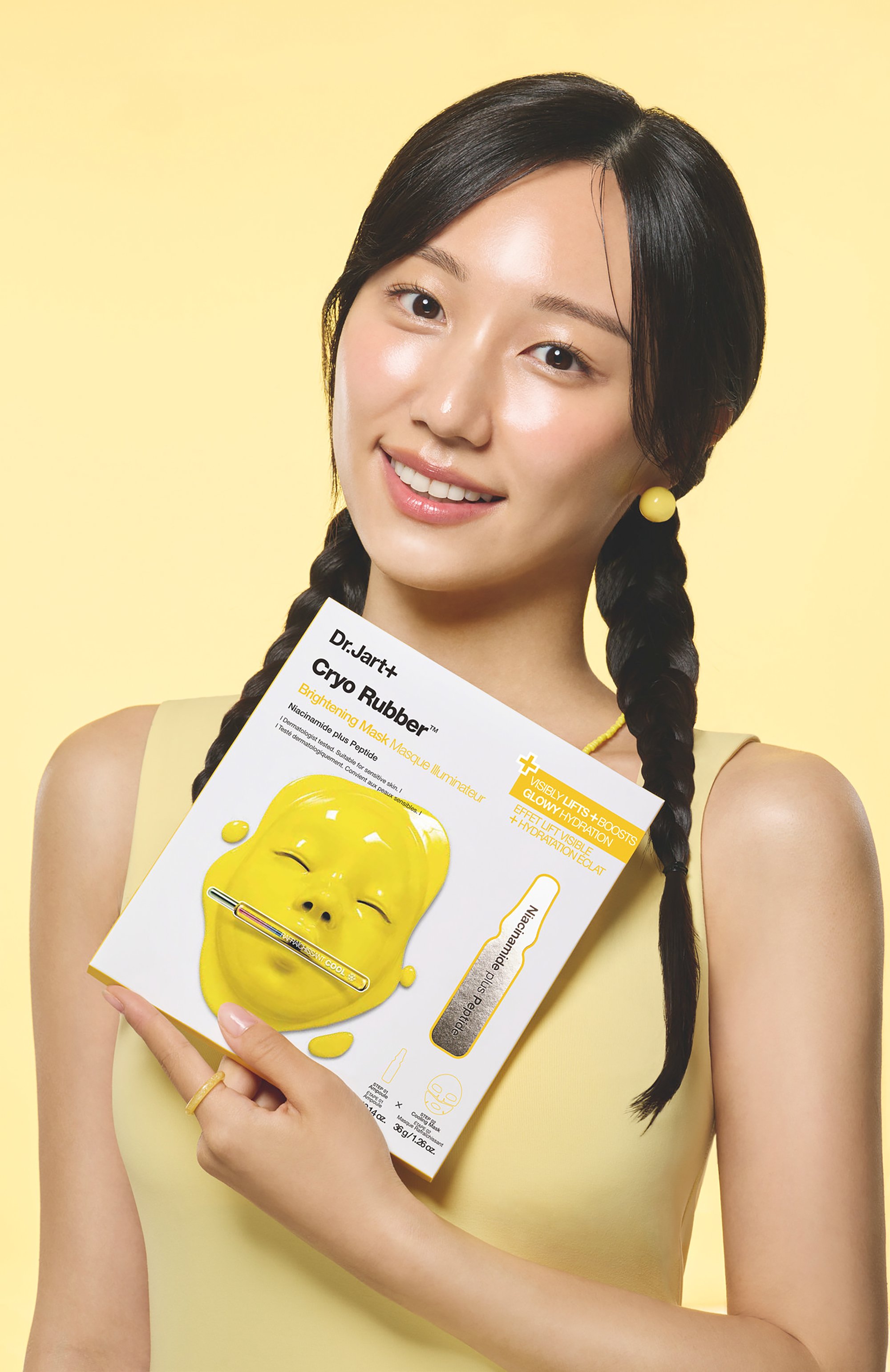 Выравнивающая крио-маска с ниацинамидом и пептидом cryo rubber brightening mask DR.JART+, арт. 1210001218888, фото 3