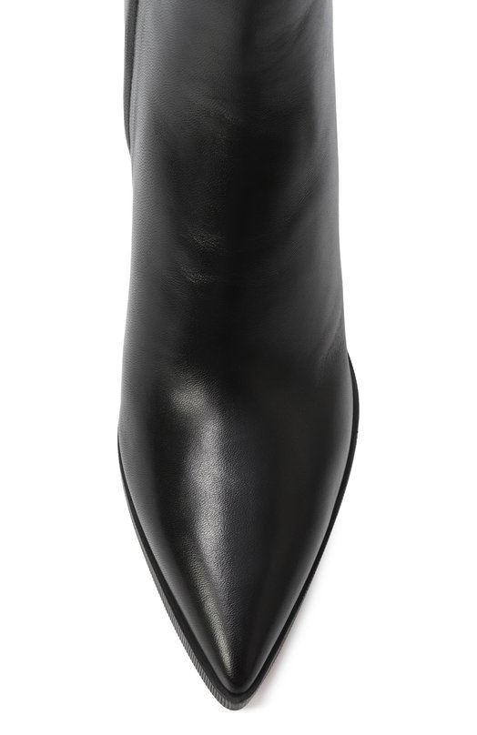 Кожаные ботильоны Santoni WTEG71231PC4NVGB Чёрный  WTEG71231PC4NVGB Фото 6