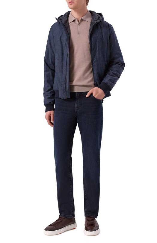 Шерстяной бомбер Oniro-FFL Moorer 0NIR0/FFL Синий  0NIR0/FFL Фото 2