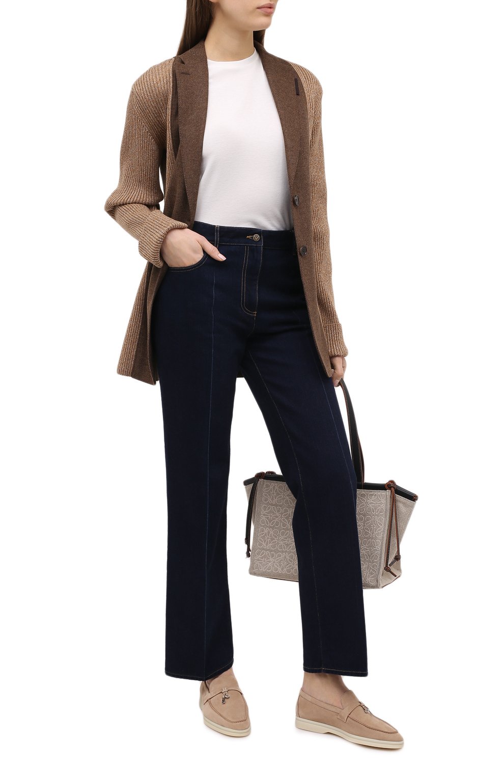 Замшевые лоферы summer charms walk LORO PIANA, арт. FAE5444, фото 2