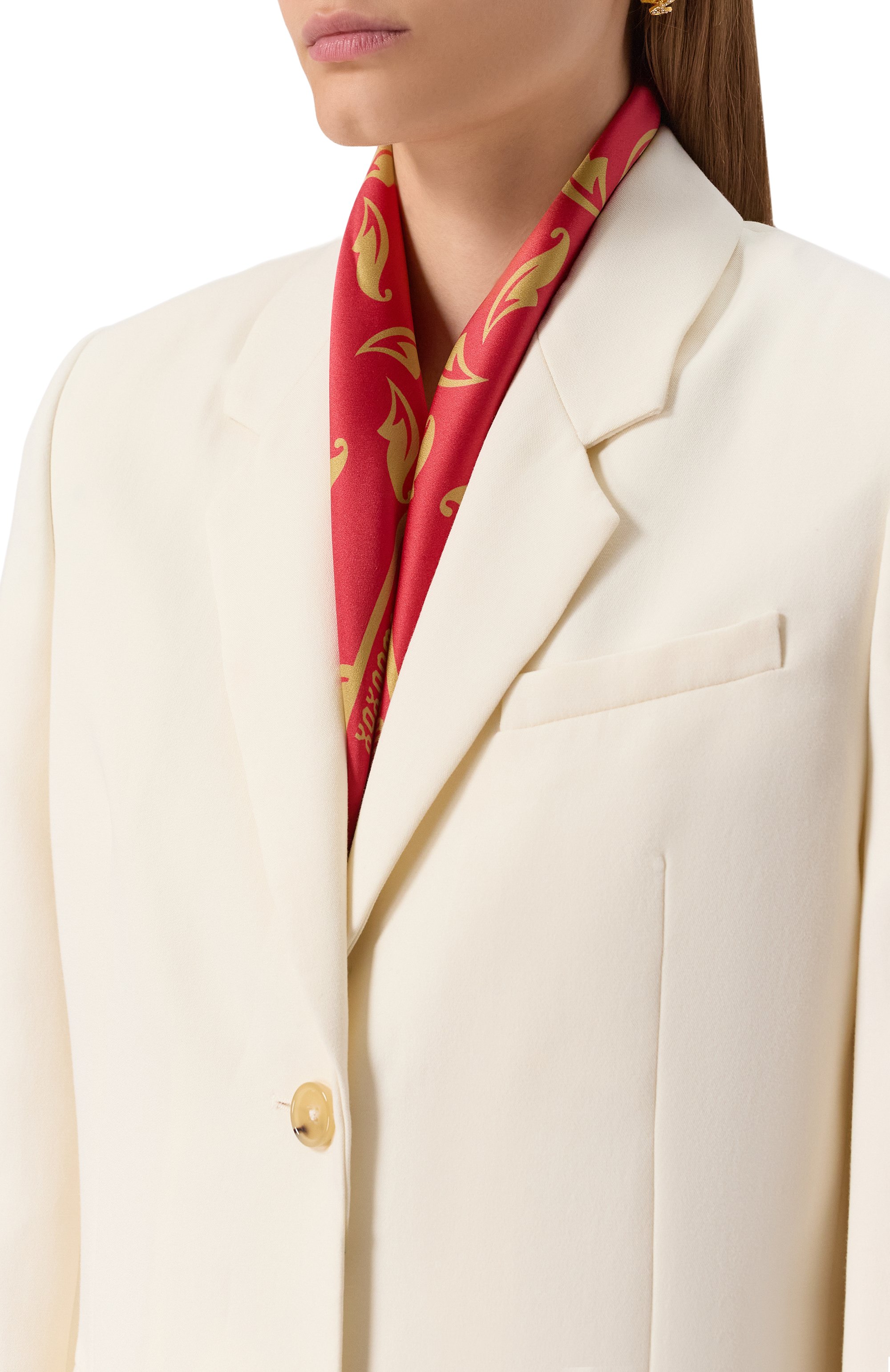 Шелковый платок ХОХЛОМА Х АЛЕНА АХМАДУЛЛИНА, арт. WTA1116, фото 2