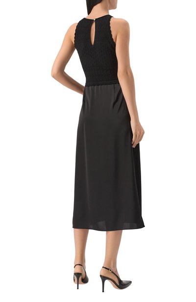 Платье из вискозы BOSS ORANGE черного цвета по цене 23950 руб., арт. 50538314, фото 4 Платье из вискозы BOSS ORANGE, арт. 50538314, фото 4