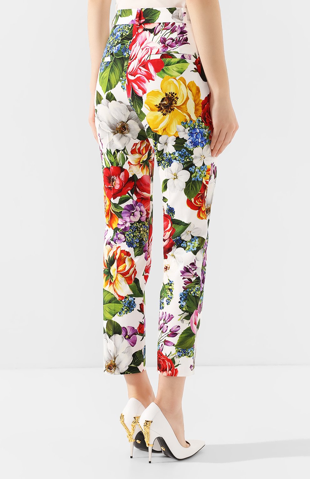 Хлопковые брюки DOLCE & GABBANA разноцветного цвета по цене 99500 руб., арт. FTAM2T/FSFJG, фото 4 Хлопковые брюки DOLCE & GABBANA, арт. FTAM2T/FSFJG, фото 4