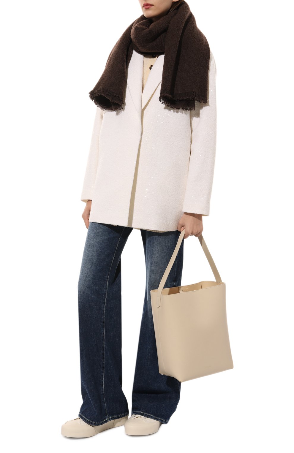 Шарф из шерсти и кашемира RICK OWENS, арт. RP02C1466/SCAR, фото 3