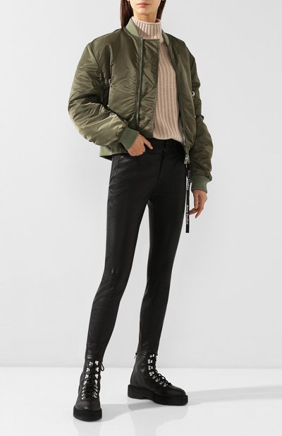 Кожаные брюки RAG AND BONE черного цвета по цене 84050 руб., арт. WAW19F70483448, фото 2 Кожаные брюки RAG AND BONE, арт. WAW19F70483448, фото 2