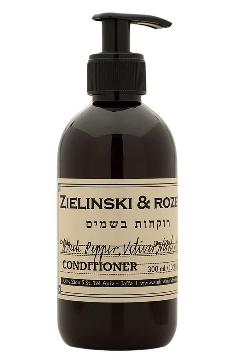 Кондиционер для волос черный перец, ветивер, нероли, амбра (300ml) ZIELINSKI&ROZEN бесцветного цвета, арт. 7290116440132 | Фото 1 (Тип продукта: Кондиционеры; Региональные ограничения белый список (Axapta Mercury): Не проставлено; Нос: Не проставлено; Назначение: Для волос; Тип волос: Для всех типов волос; Косметика кросс-кт: Уход У)
