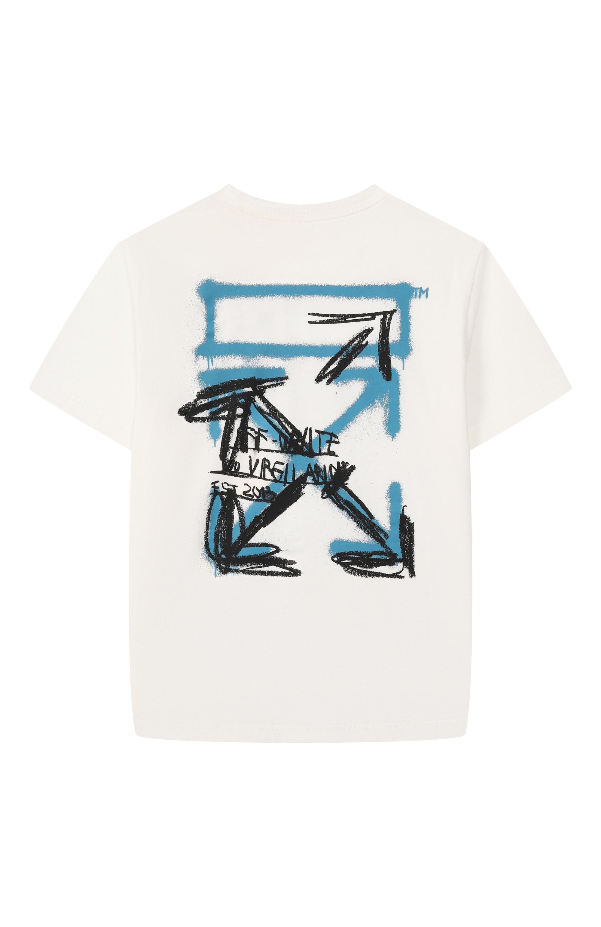 Хлопковая футболка OFF-WHITE, арт. 0BAA002S26JER00E_001, фото 2