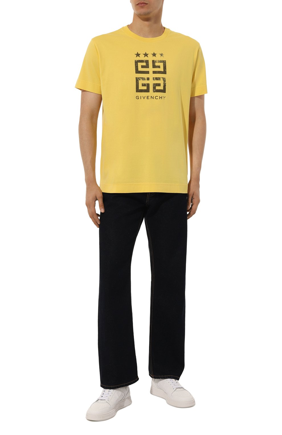 Хлопковая футболка GIVENCHY, арт. BM716R/3YEL, фото 2