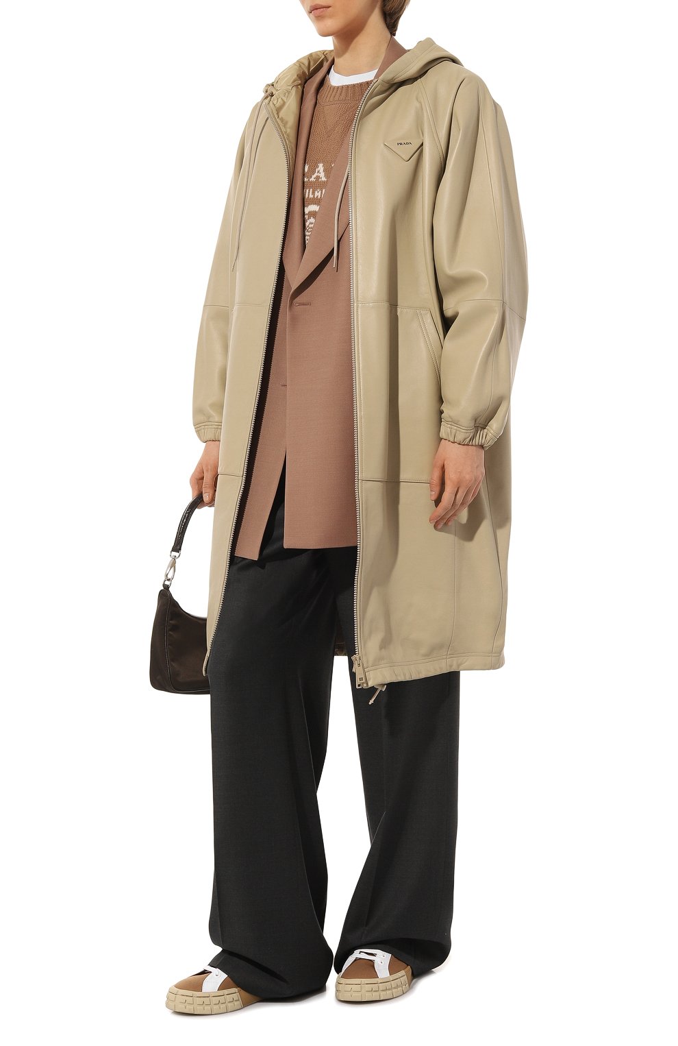 Кожаный плащ PRADA, арт. 56995-FLY-F0065, фото 2