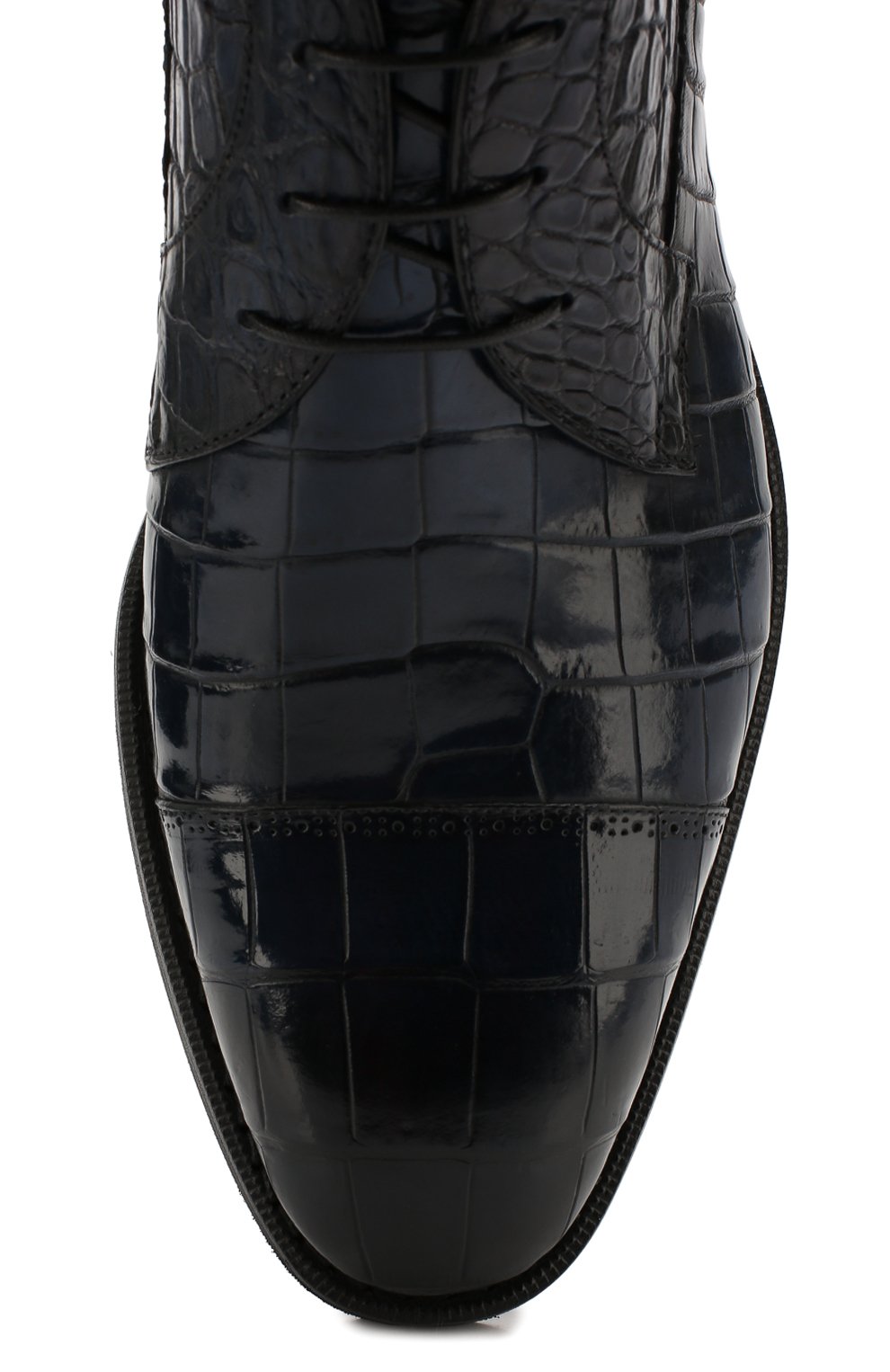 Ботинки из кожи крокодила BARRETT, арт. 192U095.1/C0CC0DRILL0 CREAM/CNIL, фото 5