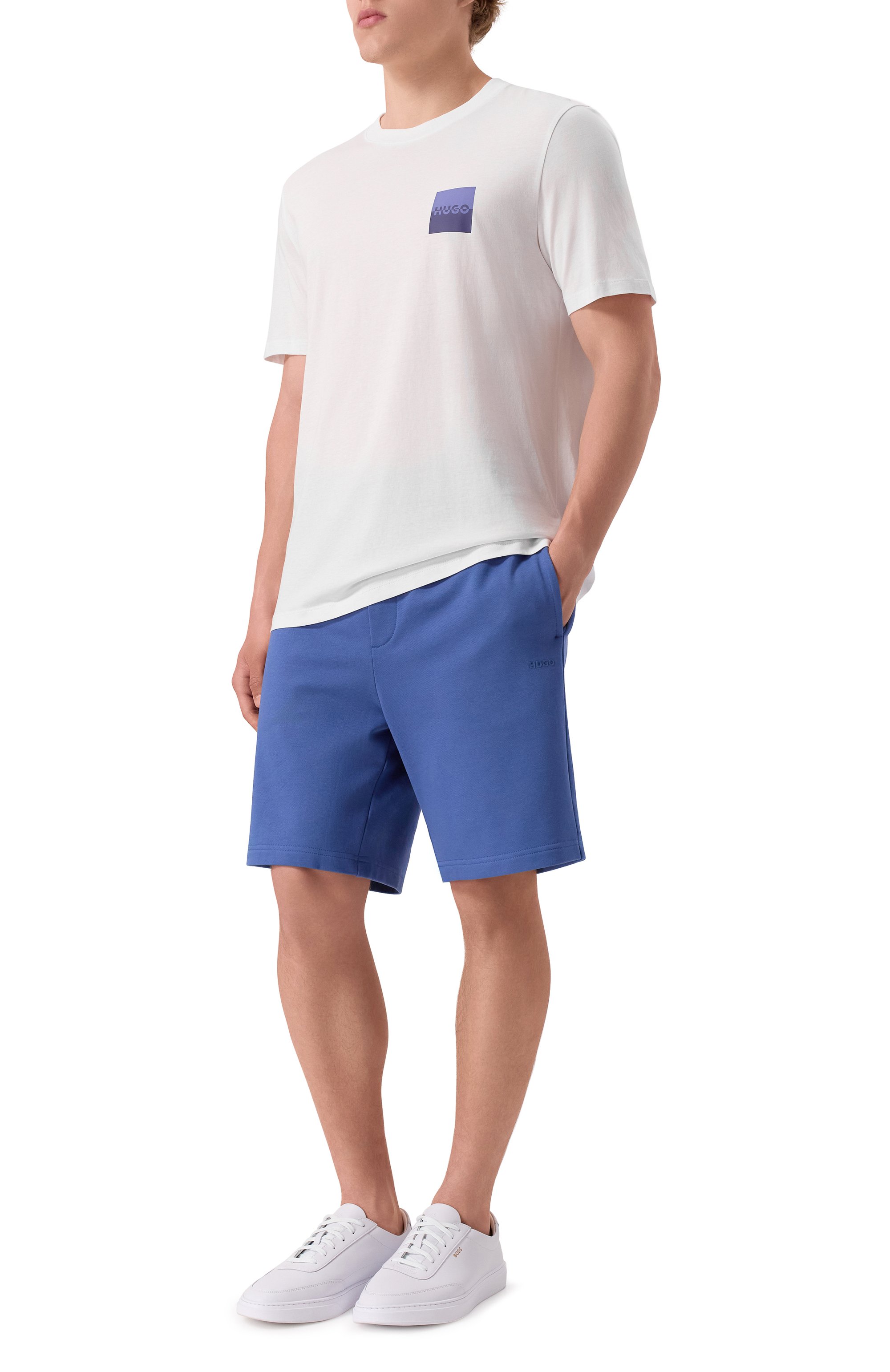 Хлопковая футболка HUGO, арт. 50544458, фото 2