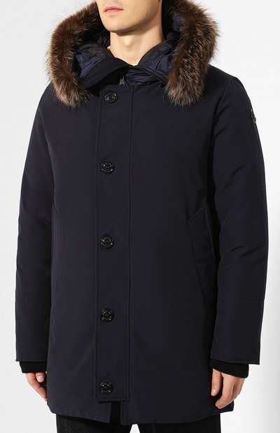 Пуховая парка pola с отделкой из меха енота MONCLER, арт. E2-091-42392-25-57843, фото 3