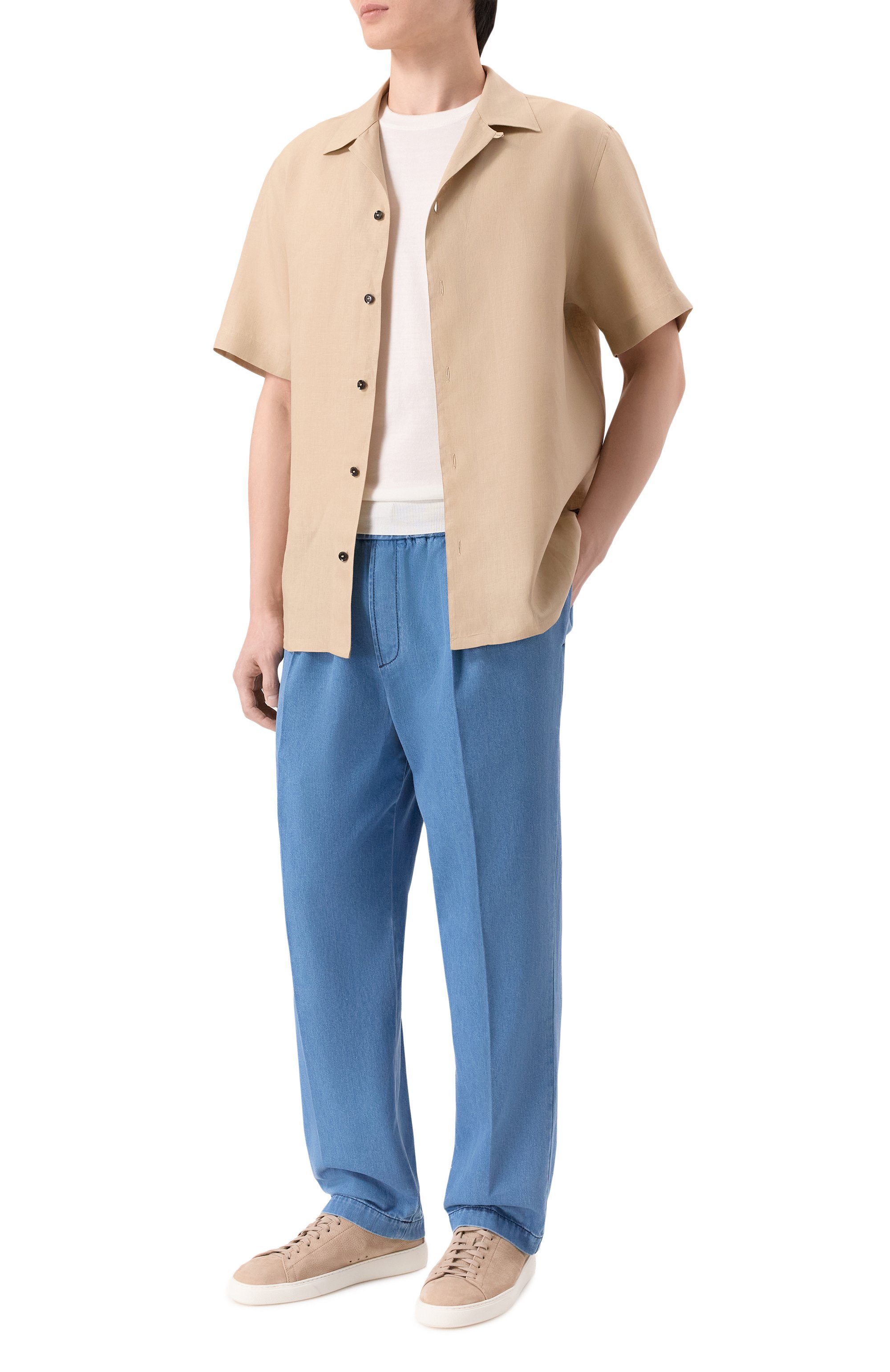 Льняная рубашка BRIONI, арт. SCFR0L/PZ110, фото 2