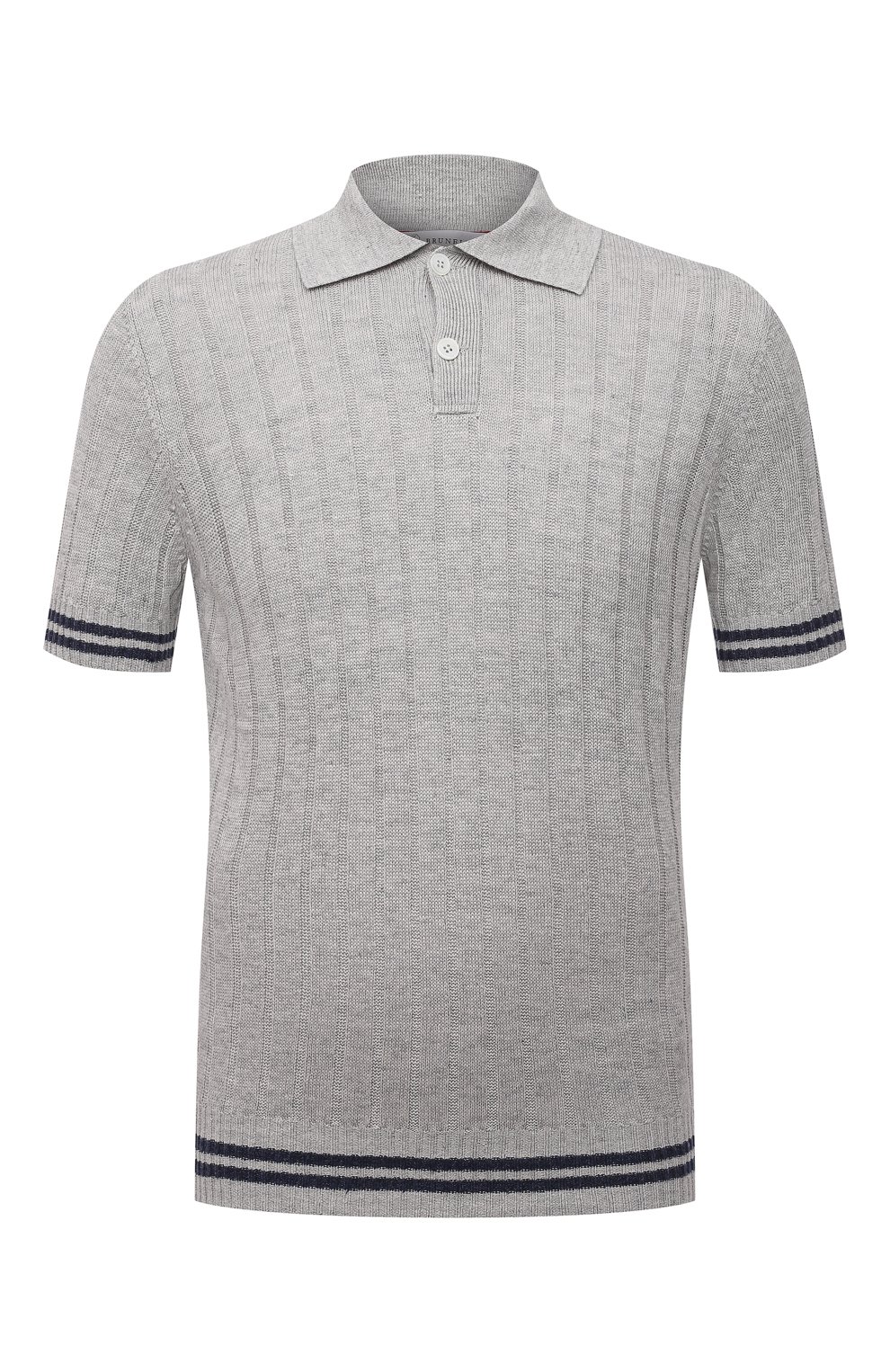 Поло изо льна и хлопка BRUNELLO CUCINELLI, арт. M2L703305, фото 1