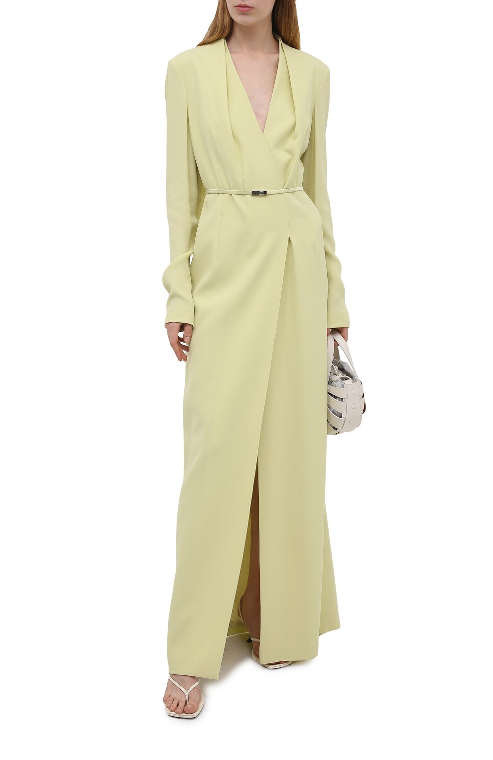 Платье из вискозы GIVENCHY светло-зеленого цвета по цене 519000 руб., арт. BW214Z10F4, фото 2 Платье из вискозы GIVENCHY, арт. BW214Z10F4, фото 2