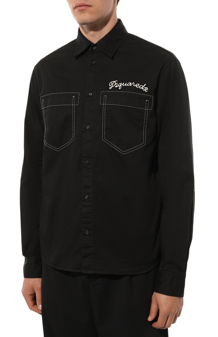 Хлопковая рубашка DSQUARED2, арт. S74DM0738/S35175, фото 1