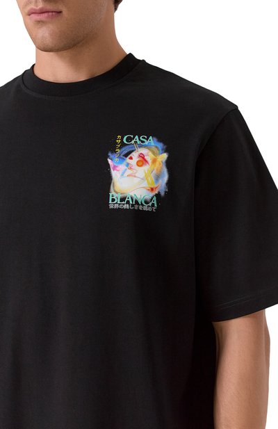 Хлопковая футболка CASABLANCA, арт. MPF25-JTS-044-05, фото 5